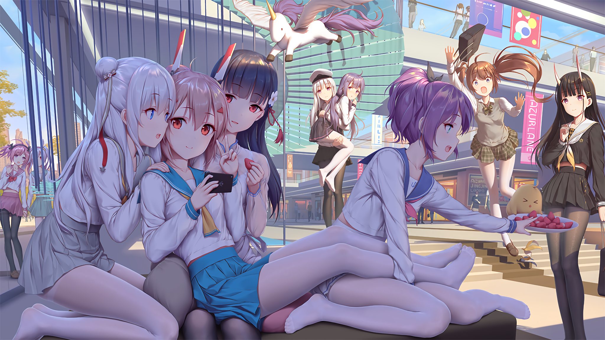 碧蓝航线-绫波-独角兽-水手服-白紧身裤-白袜-美少女-4k-2048x1152.jpg